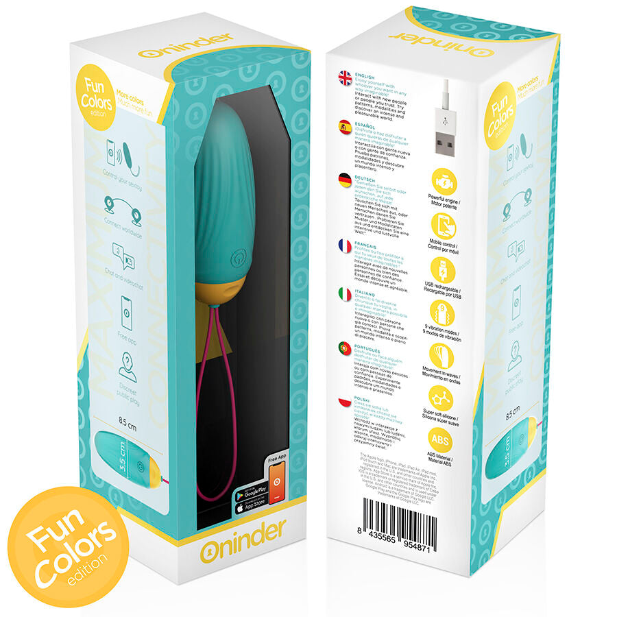 LOVE PLEASURE HUEVO VIBRADOR CON GEMAS ROTADORAS Y APP RECARGABLE USB