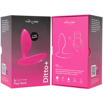 WE-VIBE - DITTO+ PLUG ANAL VIBRADOR ROSA CON APP
