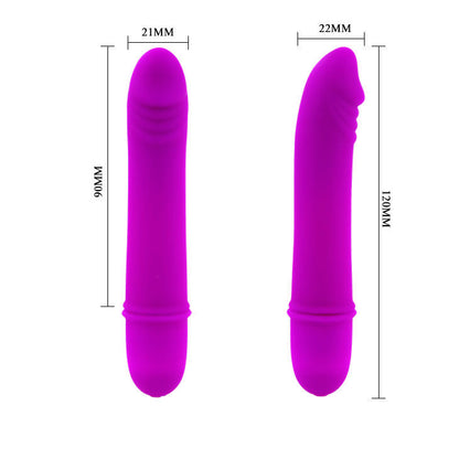 BECK MINI VIBRADOR SILICONA BATERÍA AAA