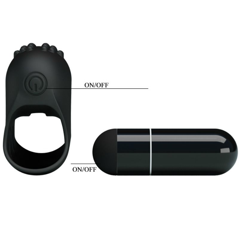 STEWARD VIBRADOR DE DEDO NEGRO SILICONA