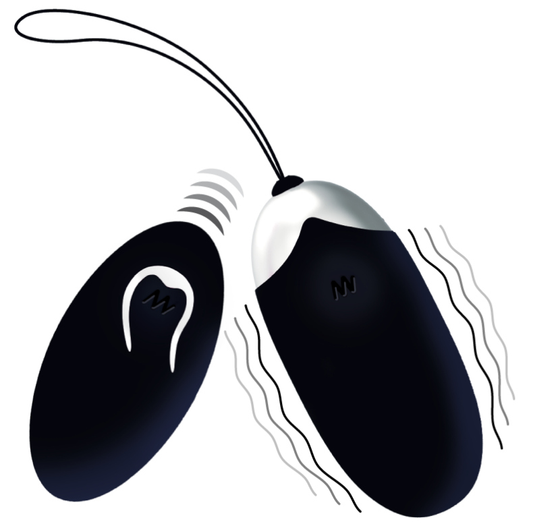 HUEVO VIBRADOR INTENSE - FLIPPY II  RECARGABLE REMOTO NEGRO