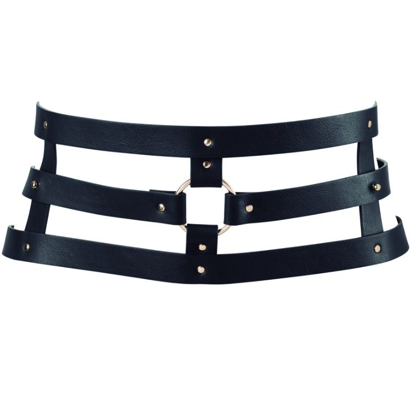 CINTURON CON CORREA BIJOUX - INDISCRETS MAZE NEGRO