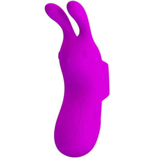 SMART VIBRADOR DE DEDO RECARGABLE USB CON RABBIT MORADO