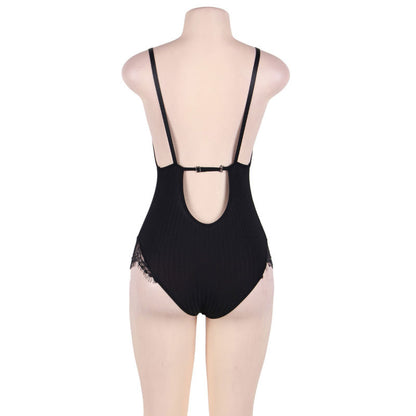 TEDDY SUBBLIME - CON FRANJAS NEGRO TALLA GRANDE