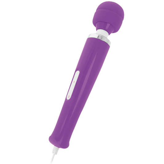 KEANU MASAJEADOR WAND LILA CON CABEZAL FLEXIBLE CON CABLE DIRECTO A 110-230V