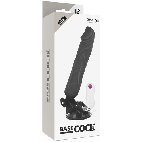 VIBRADOR REALISTICO 20 CM -O- 4 CM BASECOCK - CONTROL REMOTO NATURAL