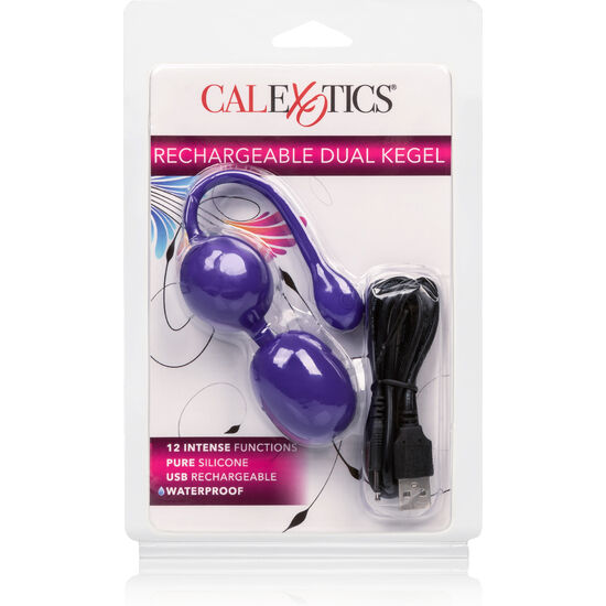 CALEXOTICS - BOLAS VIBRADORAS DUAL KEGEL RECARGABLES LILA