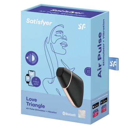 ESTIMULADOR DE CLÍTORIS Y VIBRADOR  CON APP SATISFYER LOVE TRIANGLE