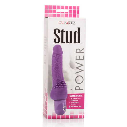 VIBRADOR REALISTICO CALEXOTICS - POWER STUD CLITERRIFIC LILA