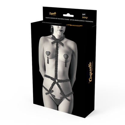 SET CON PEZONERAS COQUETTE CHIC DESIRE - LINGERIE DELUXE