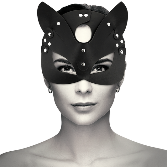 MASCARA COQUETTE CHIC DESIRE - CUERO VEGANO CON OREJAS DE GATO