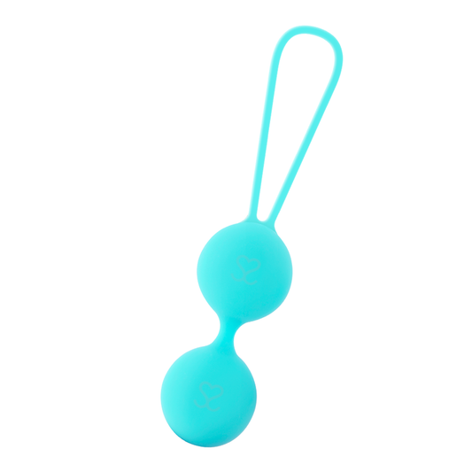 BOLAS KEGEL 101 GRAMOS MORESSA - OSIAN TWO ENTRENAMIENTO SUELO PELVICO  PREMIUM SILICONA TURQUESA