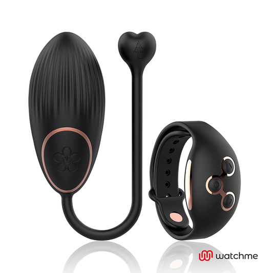 HUEVO VIBRADOR CONTROL REMOTOANNE'S DESIRE -  TECNOLOGÍA WATCHME NEGRO/GOLD