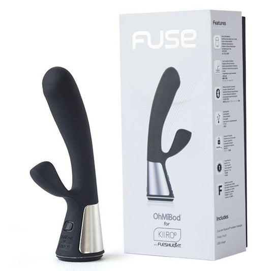FUSE OHMIBOD VIBRADOR RABBIT CON APP Y CONTROL REMOTO NEGRO KIIROO RECARABLE USB