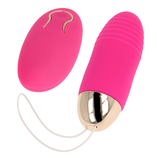 HUEVO VIBRADOR OHMAMA - CONTROL REMOTO 10 MODOS ROSA