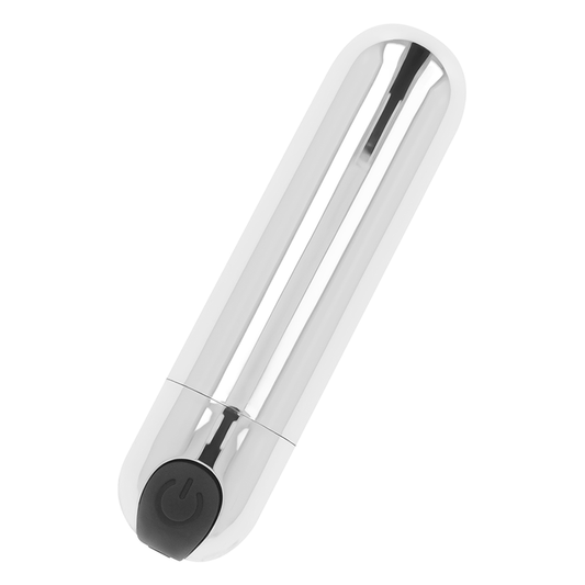 SILVER BALA VIBRADORA 8 CM RECARGABLE USB PLATEADA