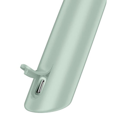 ESTIMULADOR ONDAS DE PRESIÓN DISCRETO SATISFYER - NAUGHTY KISS VERDE AGUA