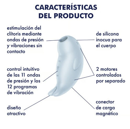 SEAL YOU SOON ESTIMULADOR Y VIBRADOR ONDAS DE PRESIÓN SATISFYER