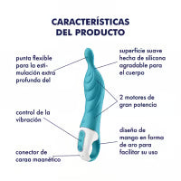 SATISFYER - AMAZING 2 VIBRADOR PUNTO A TURQUESA