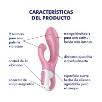 SATISFYER - AIR PUMP BUNNY 2 ROSA